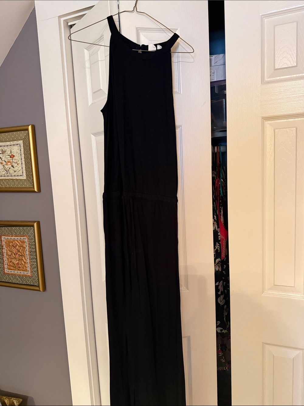 Black Sleeveless Maxi Dress
